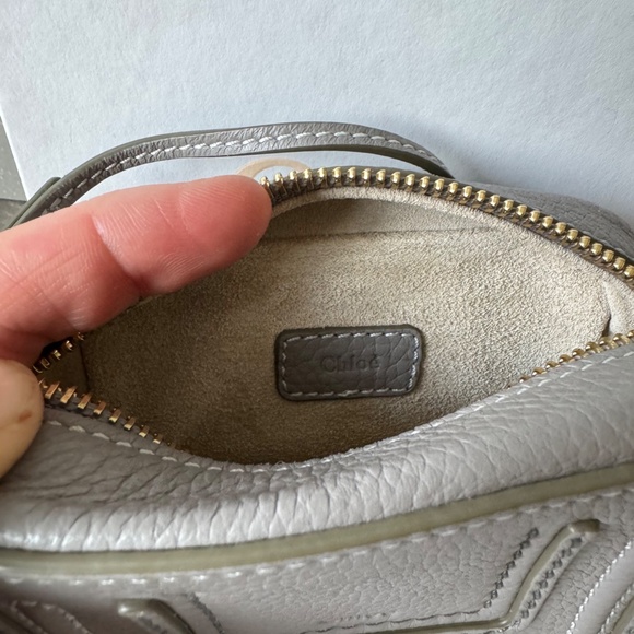 Chloé Marcie The Mini's Flat Pouch - Cashmere Grey - Picture 5 of 10